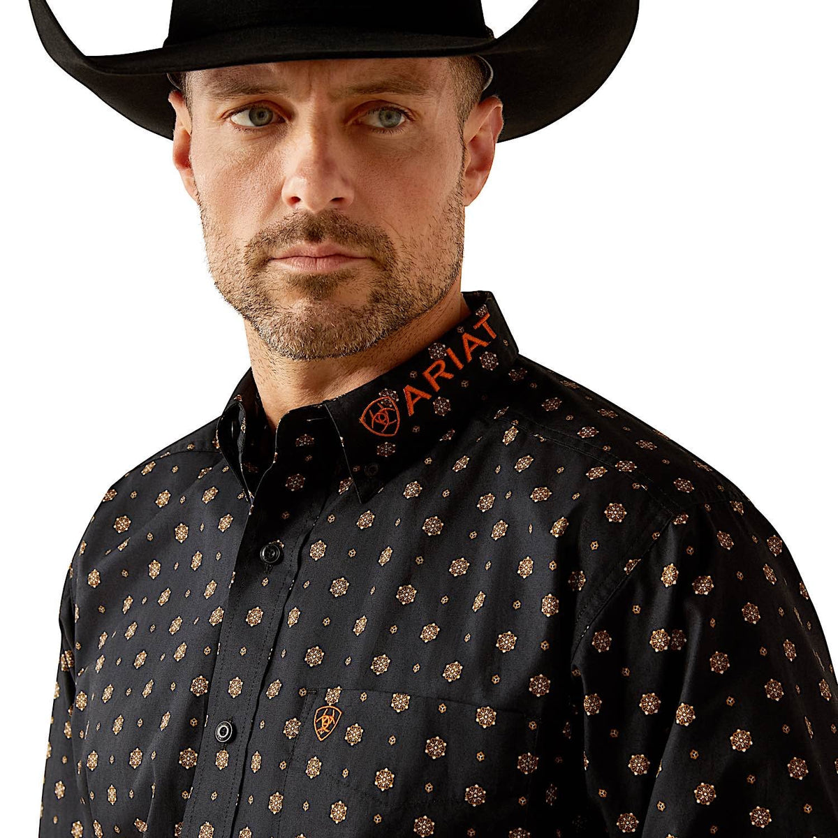 Ariat Men’s Team Kelvin Shirt - Black/Dark Grey