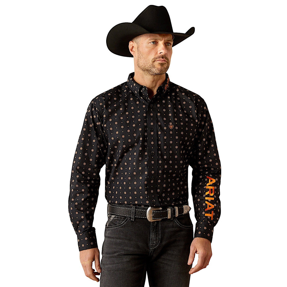 Ariat Men’s Team Kelvin Shirt - Black/Dark Grey