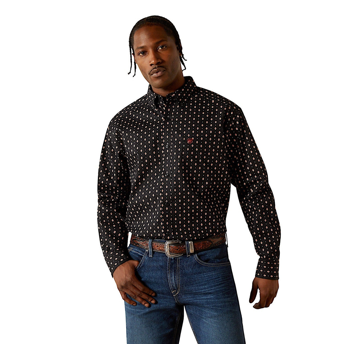 Ariat Mens Thorin Classic Fit Shirt - Black