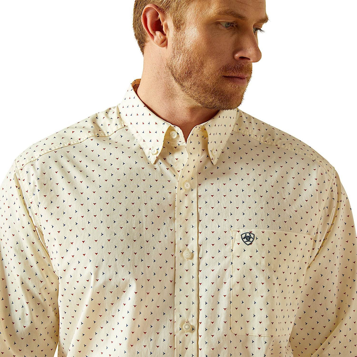 Ariat Mens Titan Classic Fit Shirt - Cream