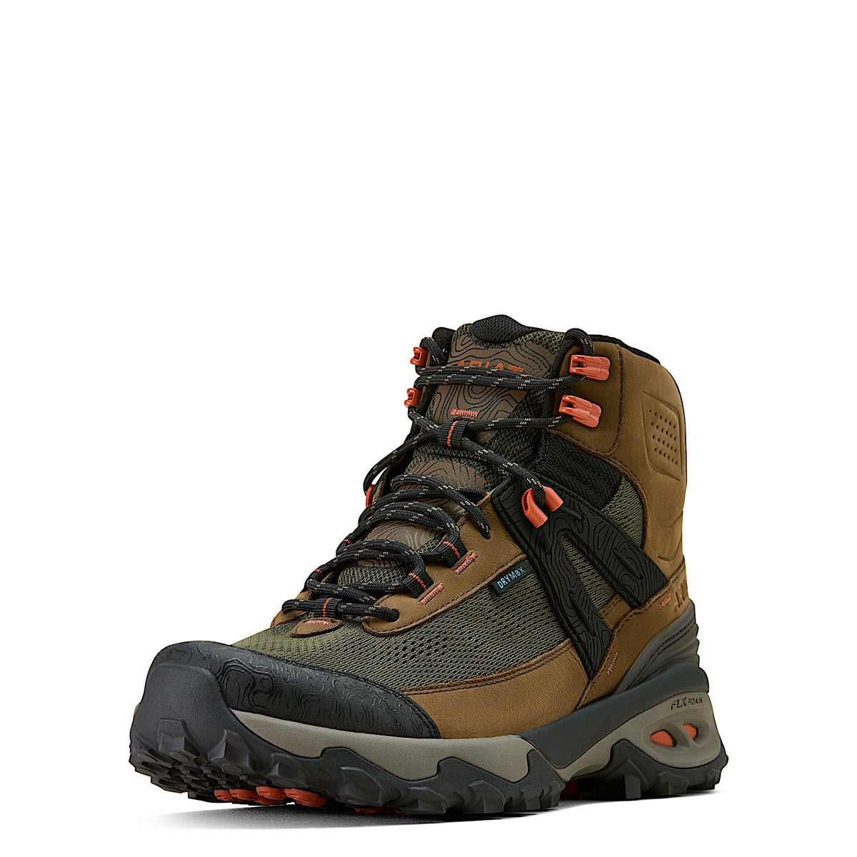 Ariat Men’s Traverse Mid Waterproof Hiking Boot - Brown Bark/Evergreen