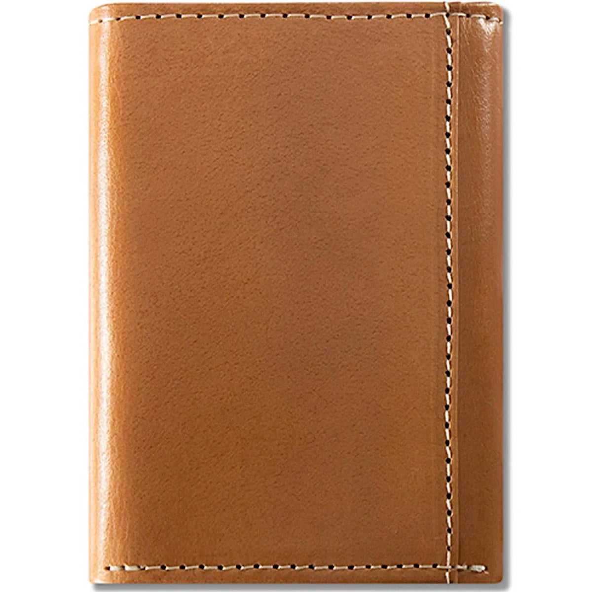Ariat Mens Trifold Style Wallet Basket Weave Floral Shield - Tan