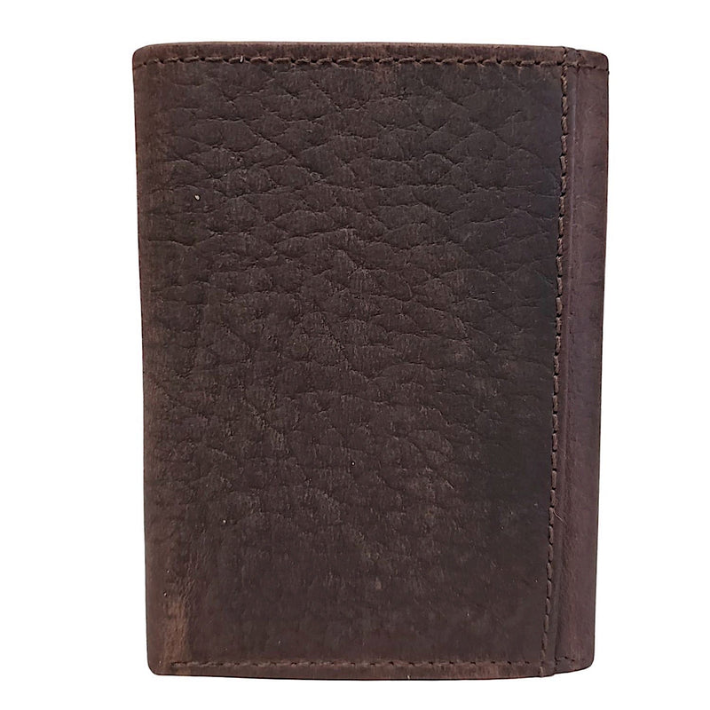 Ariat Mens Trifold Wallet Shield Logo - Brown