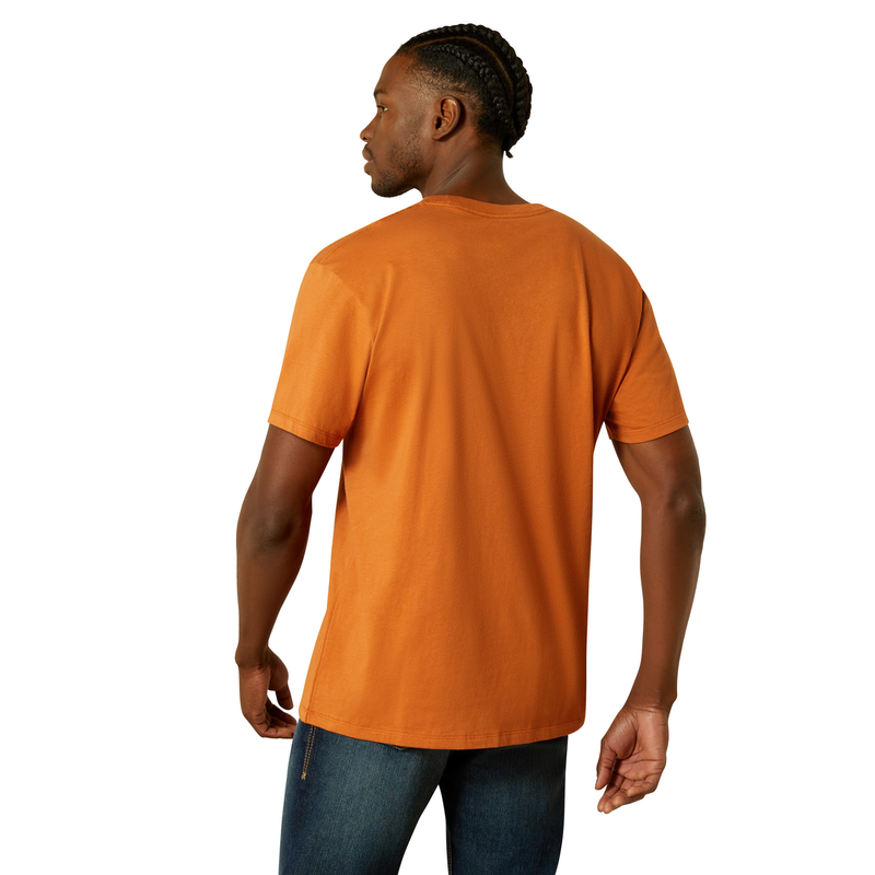 Ariat Mens Underlands Camo Badge Tee - Adobe