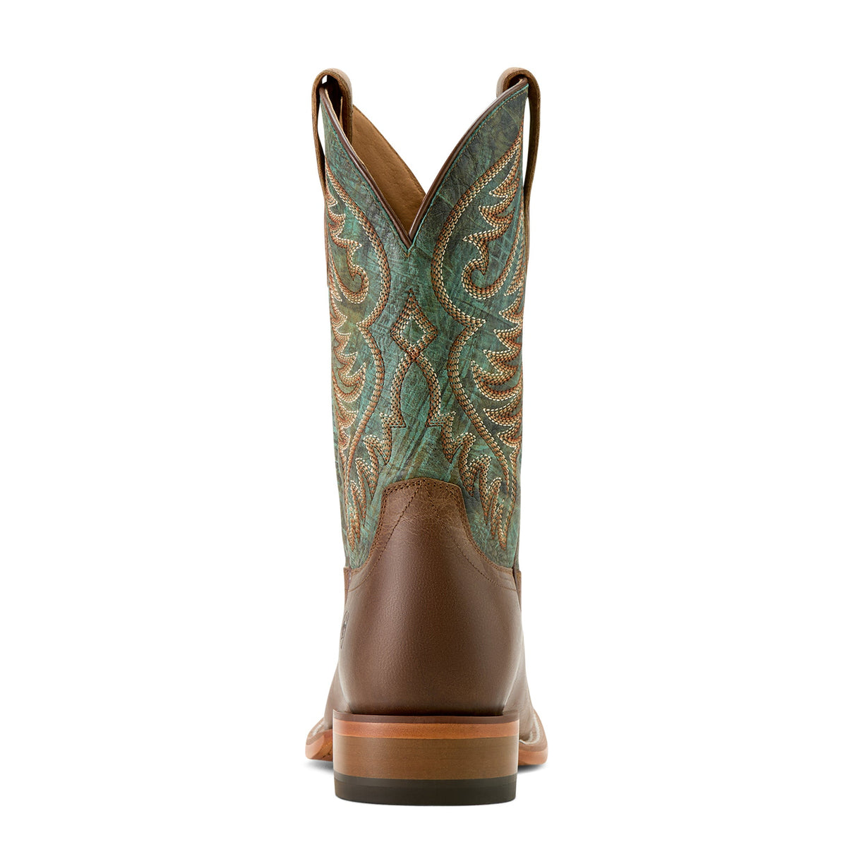 Ariat Men’s Wiley WST Cowboy Boot - Totally Tan / Roaring Turquoise