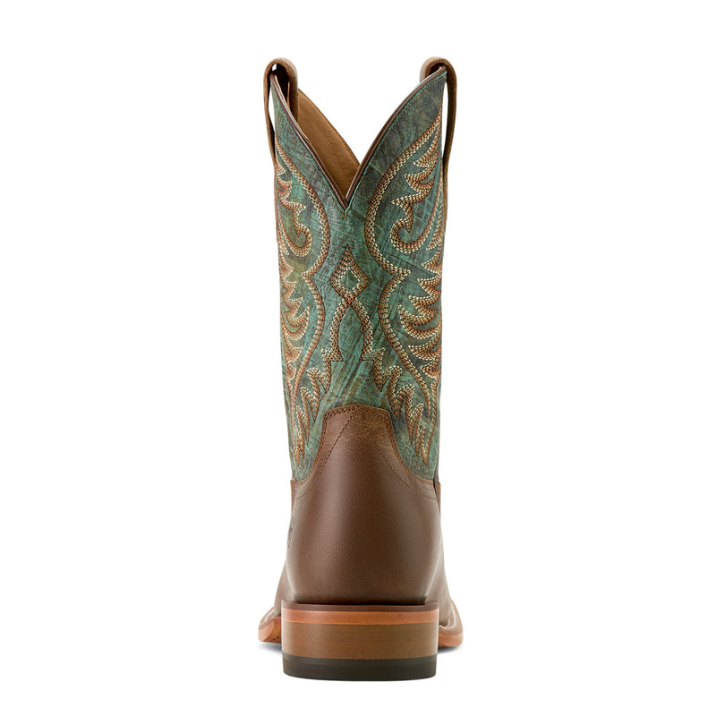 Ariat Men’s Wiley WST Cowboy Boot - Totally Tan / Roaring Turquoise