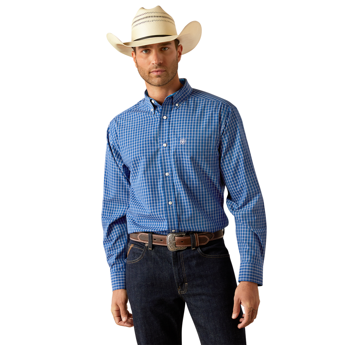 Ariat Men’s Wrinkle Free Blair Classic Fit Shirt - Navy