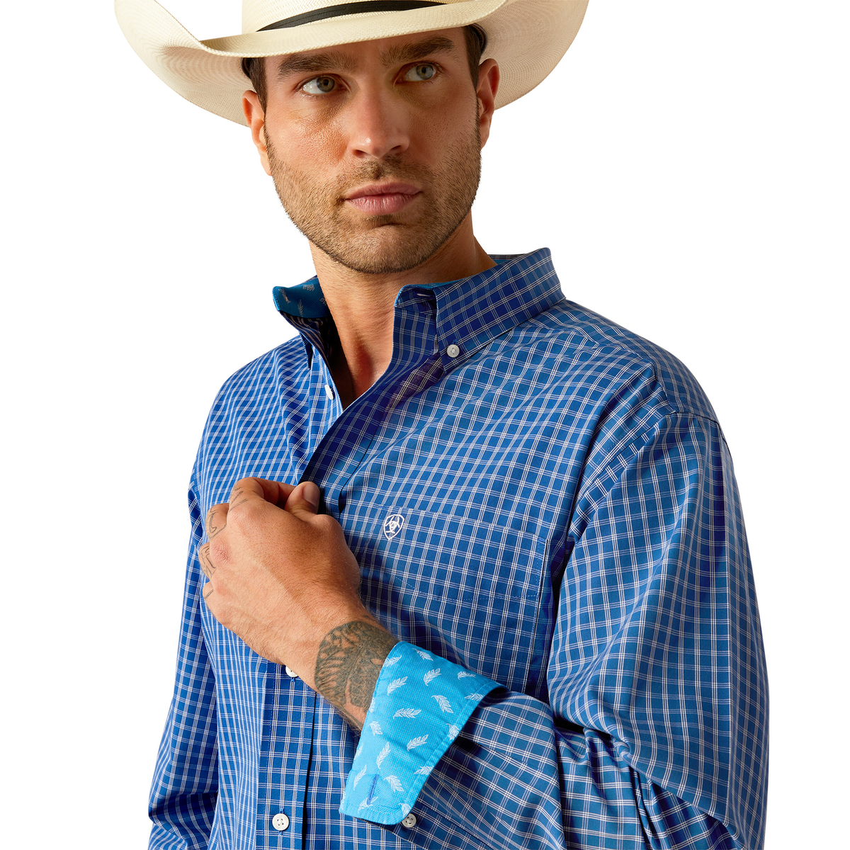 Ariat Men’s Wrinkle Free Blair Classic Fit Shirt - Navy
