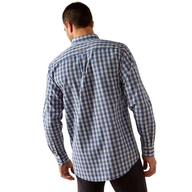 Ariat Men’s Wrinkle Free Bronson Fitted Shirt - Blue