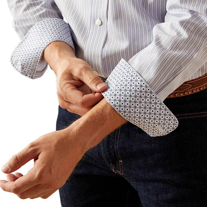 Ariat Mens Wrinkle Free Don Shirt - Blue
