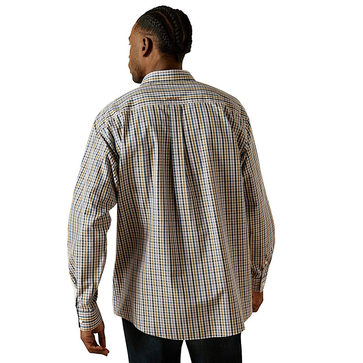 Ariat Mens Wrinkle Free Dusty Classic Fit Shirt - Purple