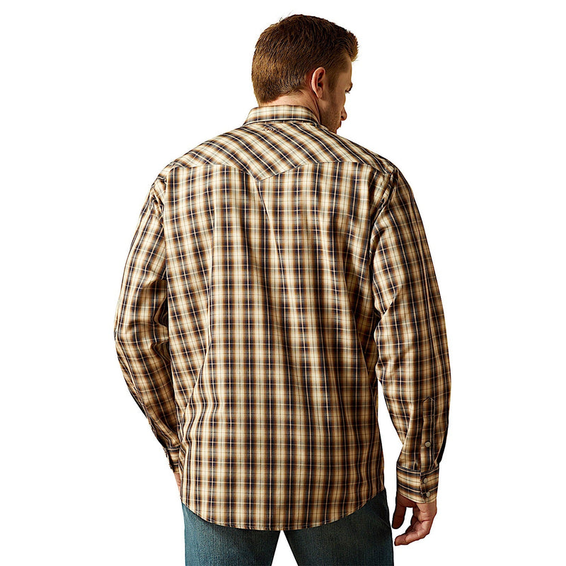 Ariat Mens Wrinkle Free Ethan Classic Fit Shirt - Cream