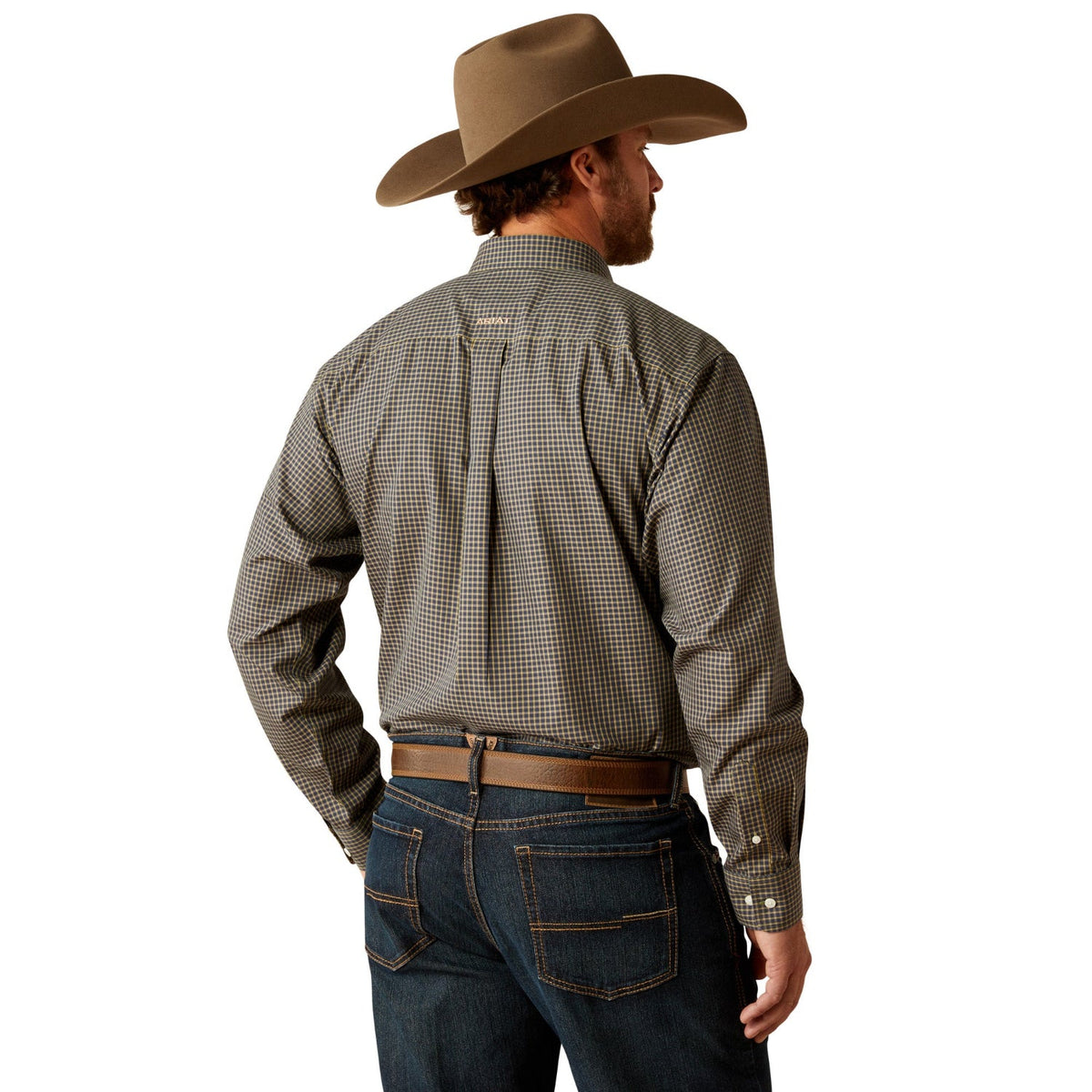 Ariat Men’s Wrinkle Free Ferris Classic Fit Shirt - Navy