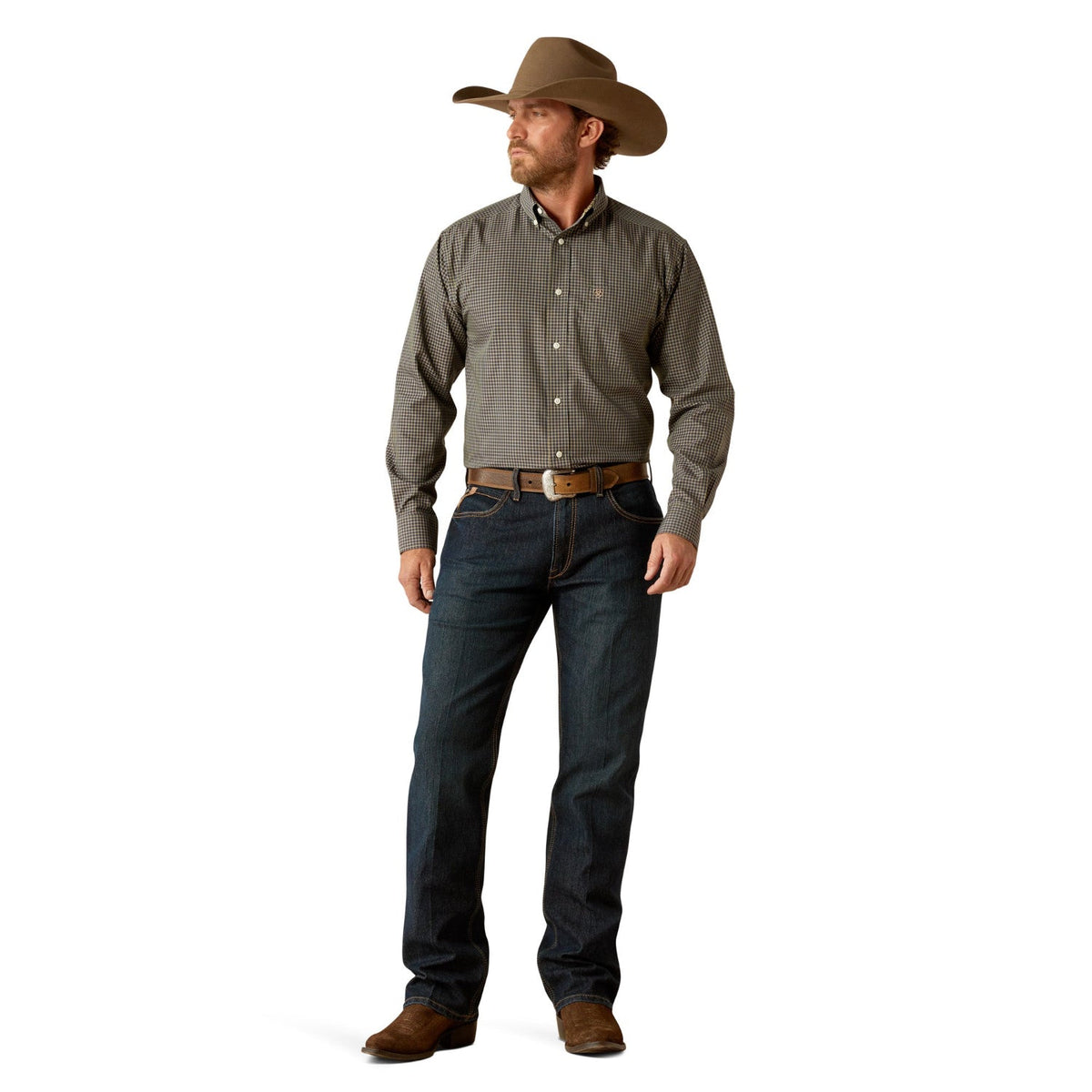 Ariat Men’s Wrinkle Free Ferris Classic Fit Shirt - Navy