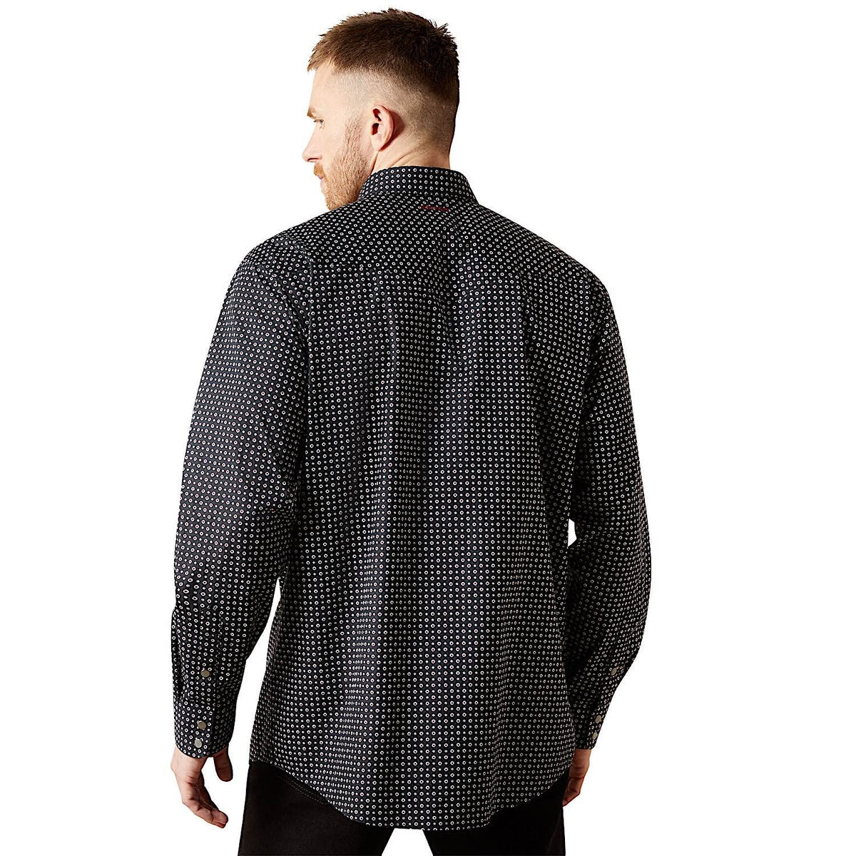 Ariat Men’s Wrinkle Free Johnson Classic Fit Shirt - Black