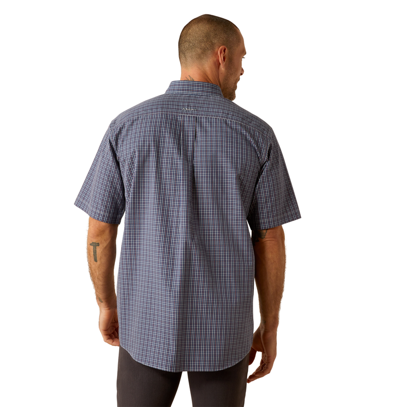Ariat Mens Wrinkle Free Oaklee Classic Fit Shirt - Navy