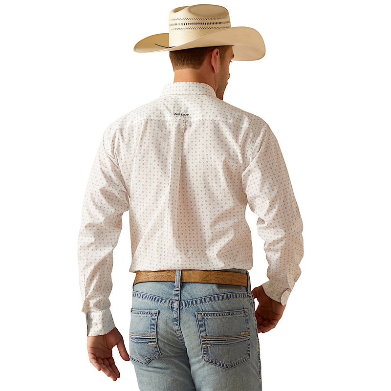 Ariat Men’s Wrinkle Free Ogden Classic Fit Shirt - White