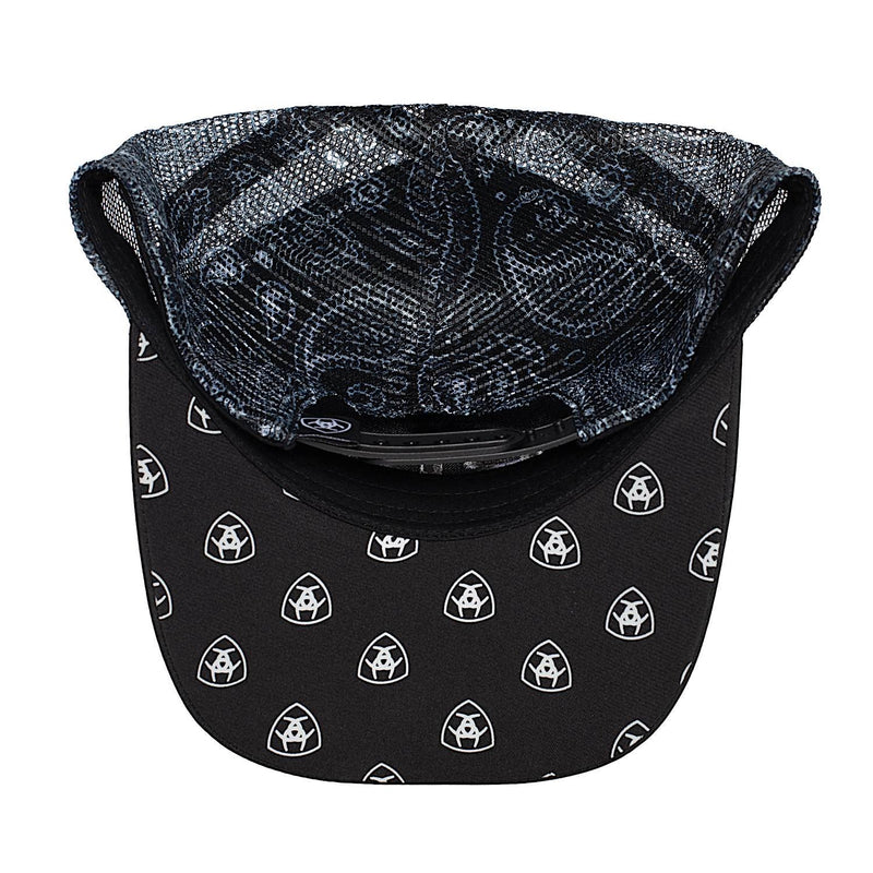 Ariat Paisley Trucker Cap - Black / Paisley Mesh