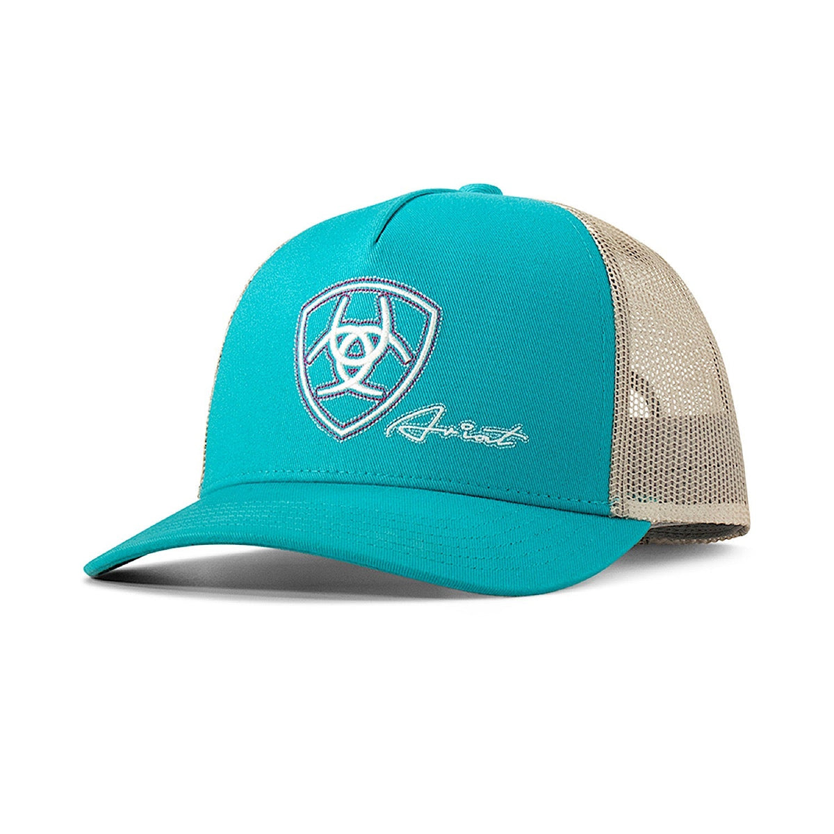 Ariat Shield Southwest Mesh Snap Back Cap - Turquoise