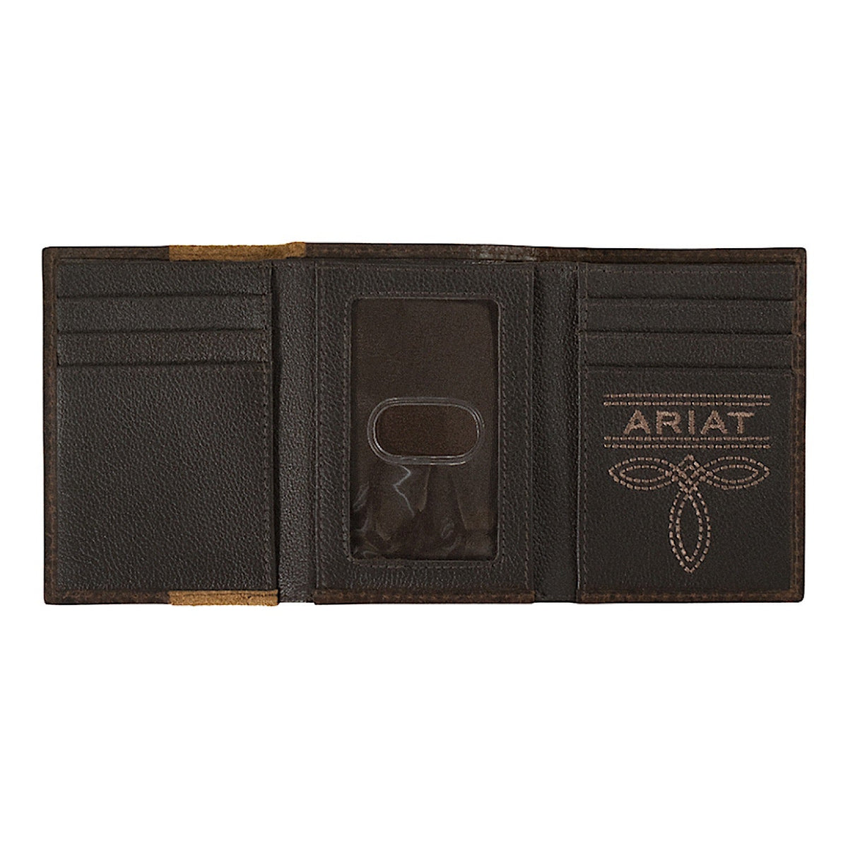 Ariat Trifold Wallet - Roughout Tan