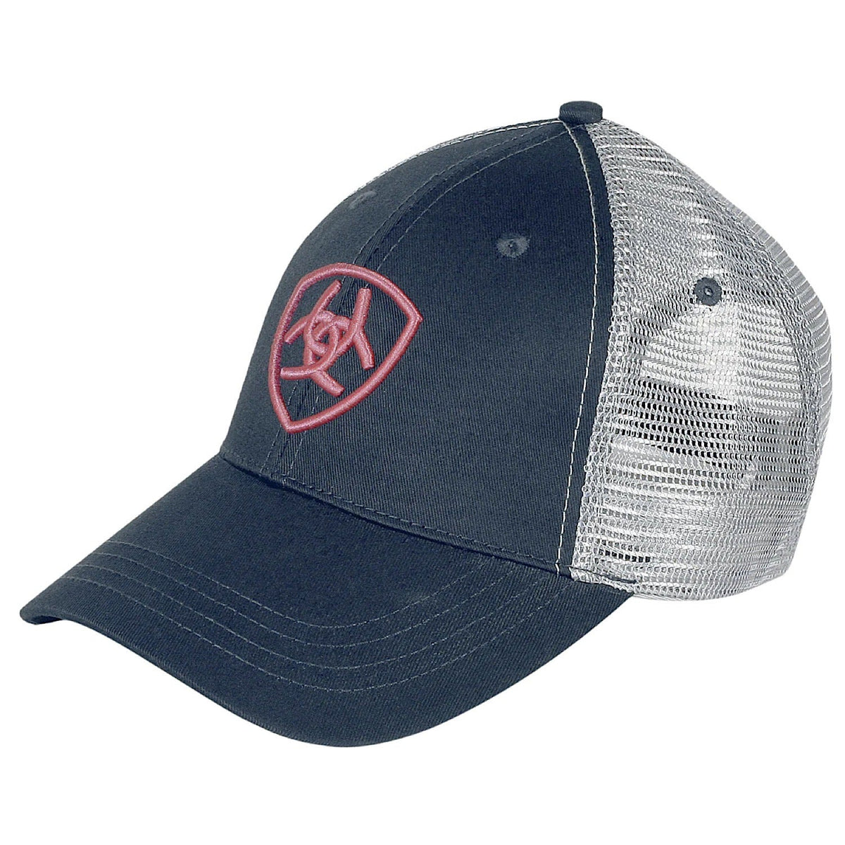 Ariat Truckers Cap Navy/Silver/Pink - Ariat Womens Caps