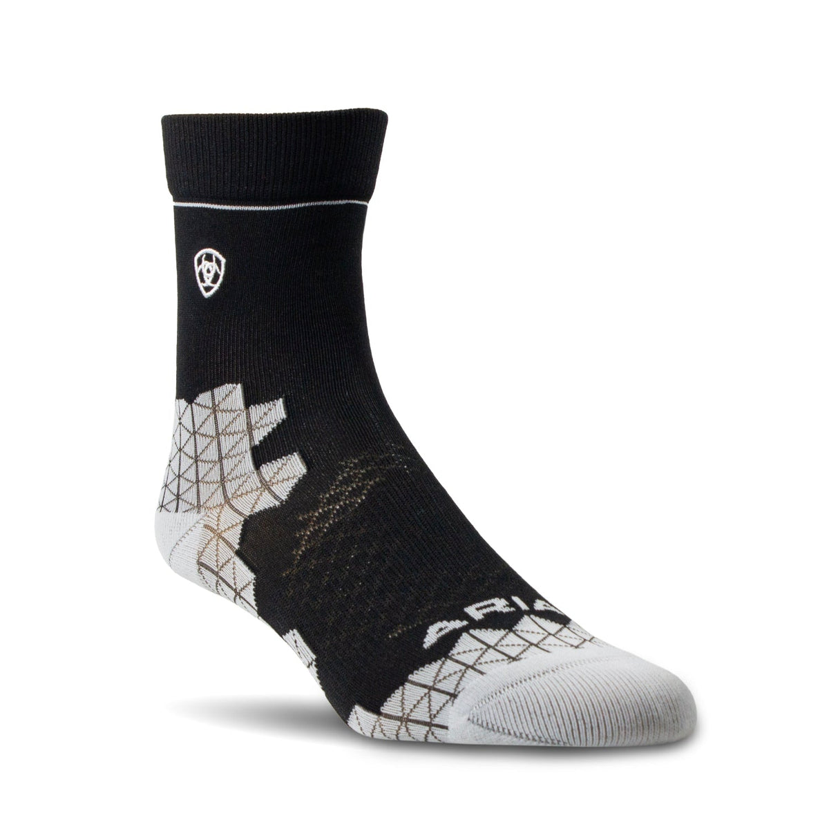 Ariat Unisex Ariattek Devon Performance Paddock Socks - Black/Sleet