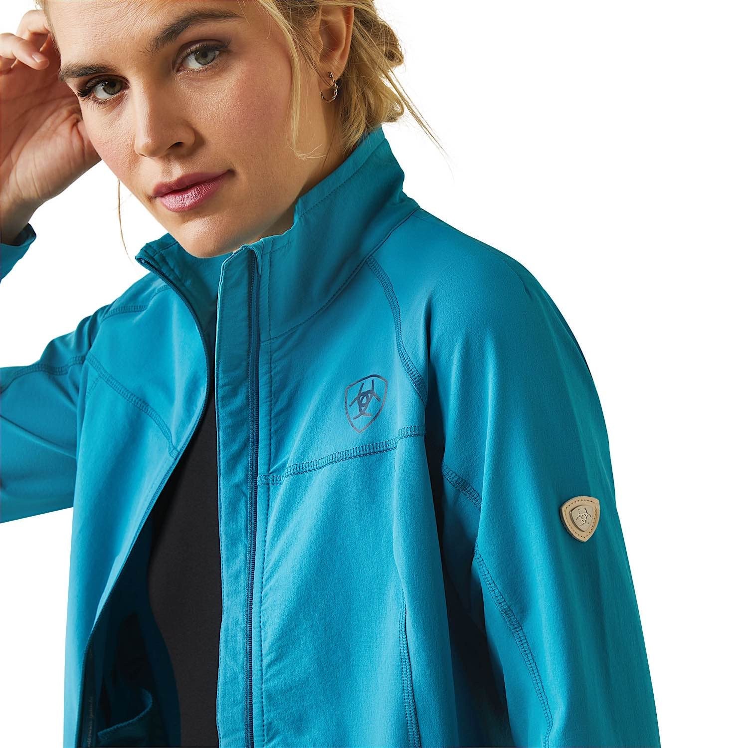 ARIAT New Team Softshell Jacket - Womens - Navy & Red – A Farley Country Attire ARIAT New Team Softshell Jacket - Womens - Navy & Red – A Farley Country Attire