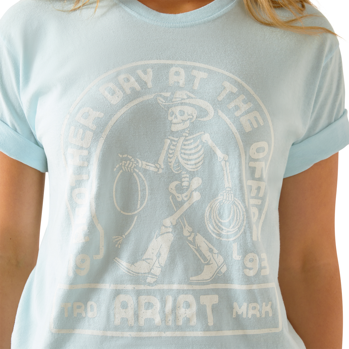Ariat Womens Another Day Tee - Vintage Lagoon