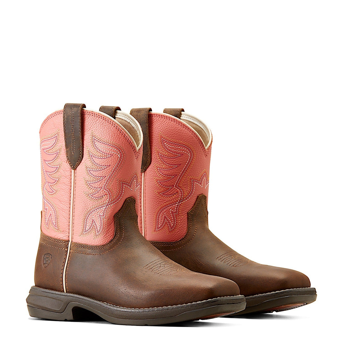 Ariat Women’s Anthem Shortie Western Boot Myra Honey Bee/Cosmic Coral
