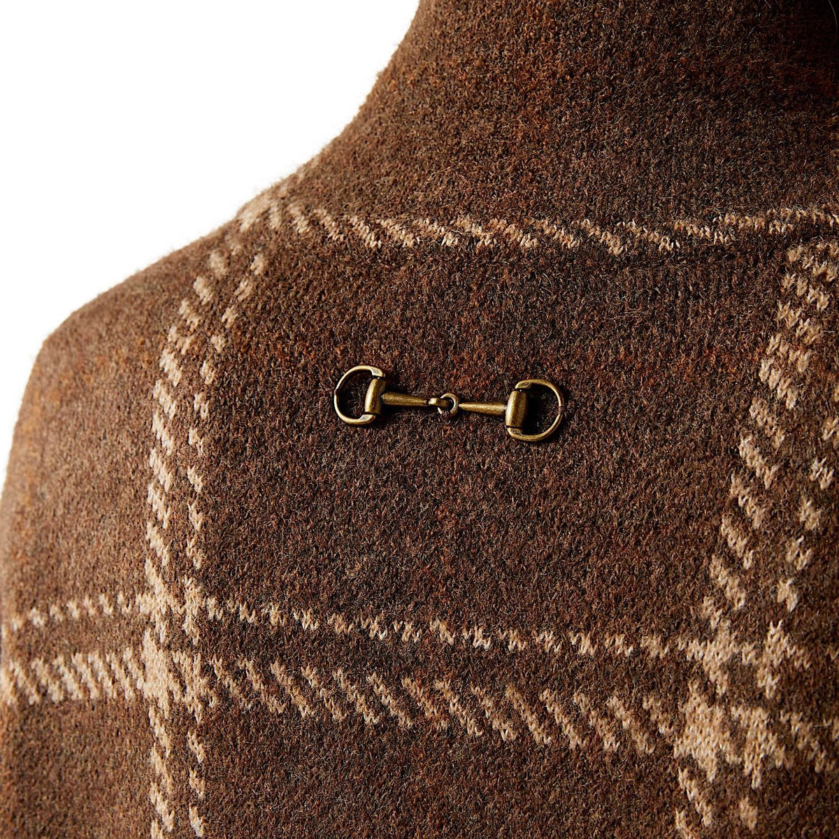 Ariat Womens Ballston Cardigan - Sorrel Horse Plaid