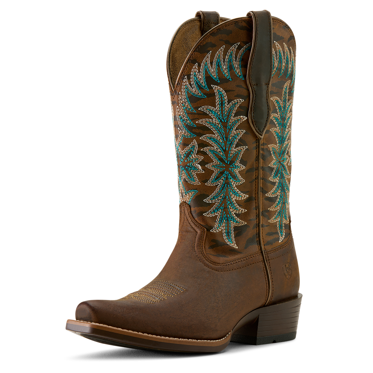 Ariat Women’s Beaumont Western Boot - Sassy Brown/Gilded Tiger Print
