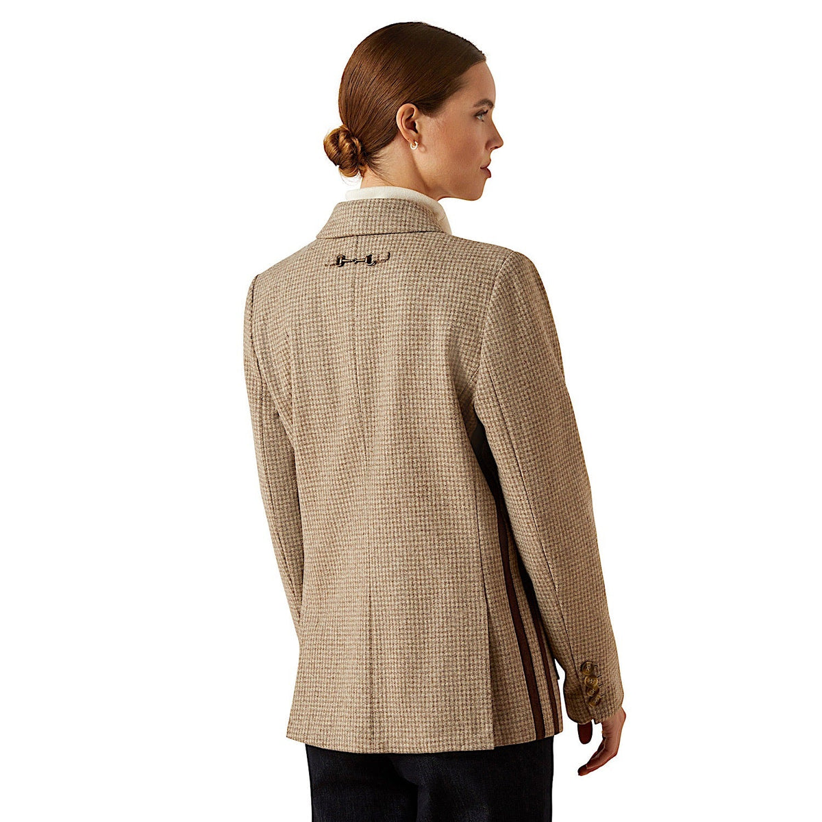 Ariat Womens Beckfoot Blazer - Camel Houndstooth