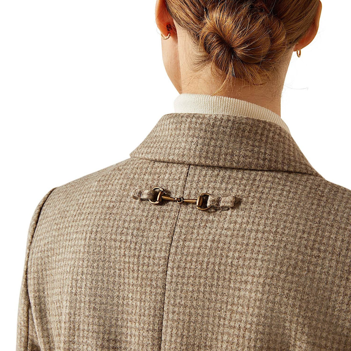 Ariat Womens Beckfoot Blazer - Camel Houndstooth