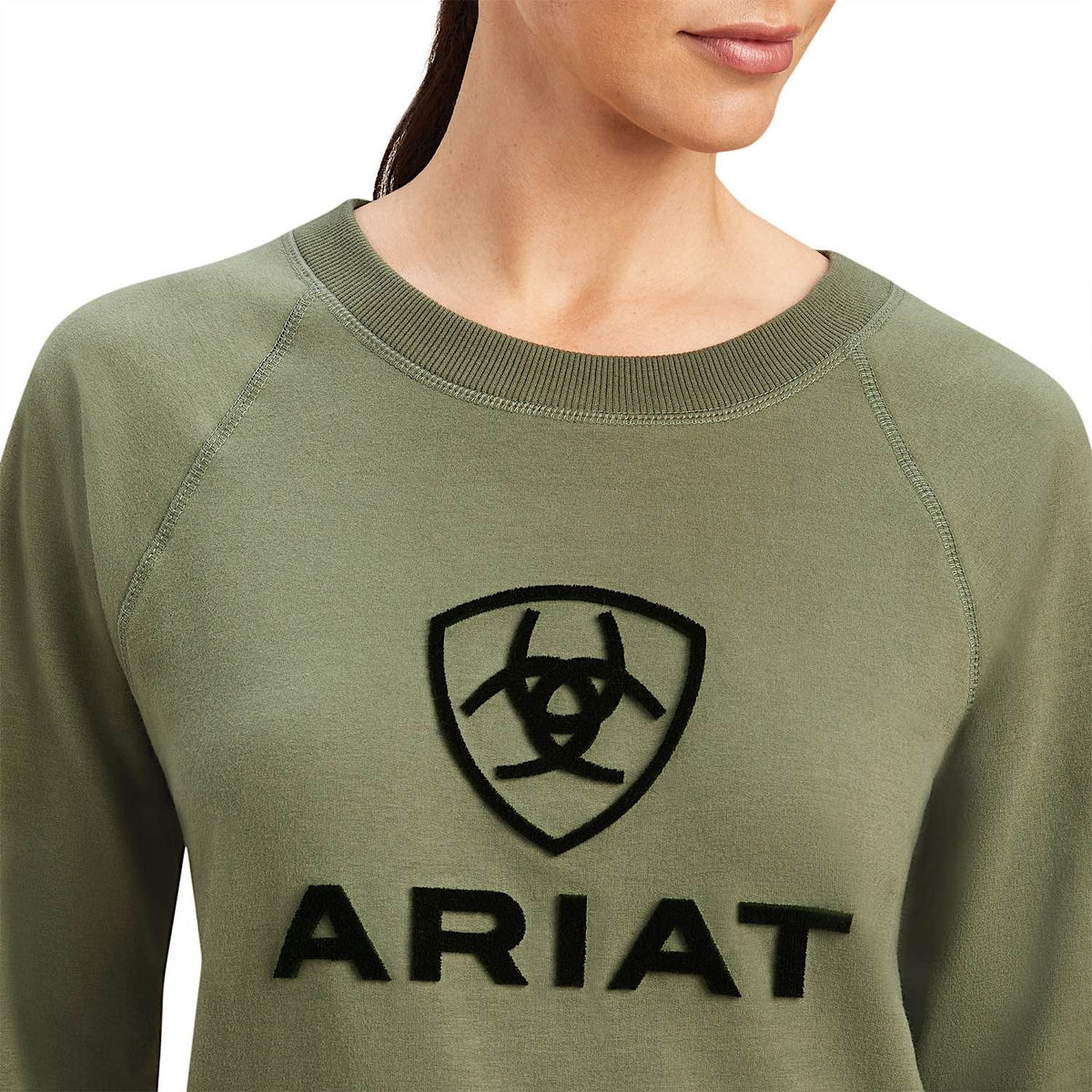 Ariat Womens Benicia Sweatshirt Four Leaf Clover - Ariat Womens Hoodies