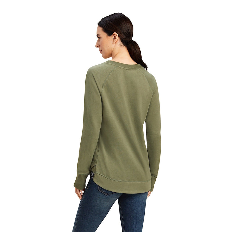 Ariat Womens Benicia Sweatshirt Four Leaf Clover - Ariat Womens Hoodies