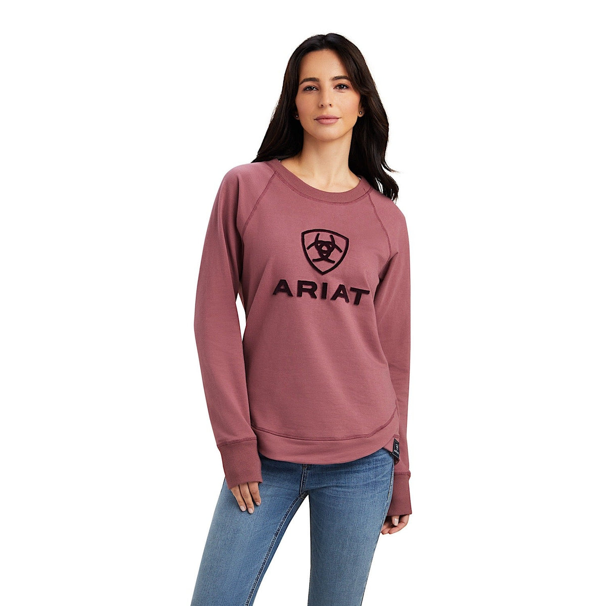 Ariat Womens Benicia Sweatshirt Four Wild Ginger - XS Aus 6 - Ariat Womens Hoodies