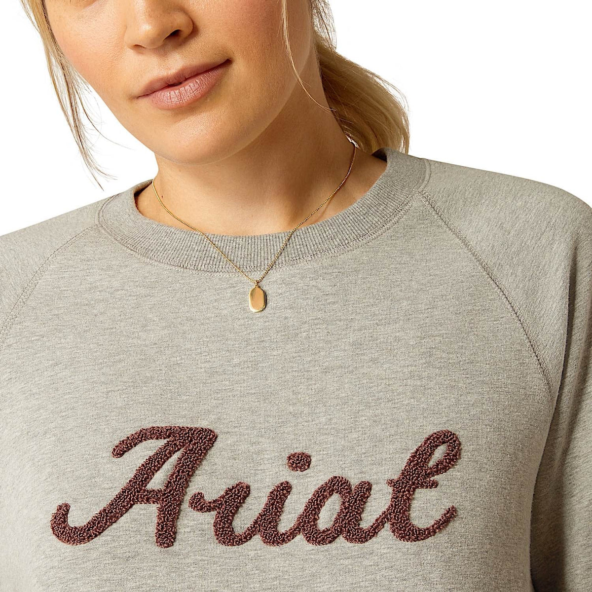 Ariat Women’s Benicia Sweatshirt - Heather Grey - Ariat Womens Tops