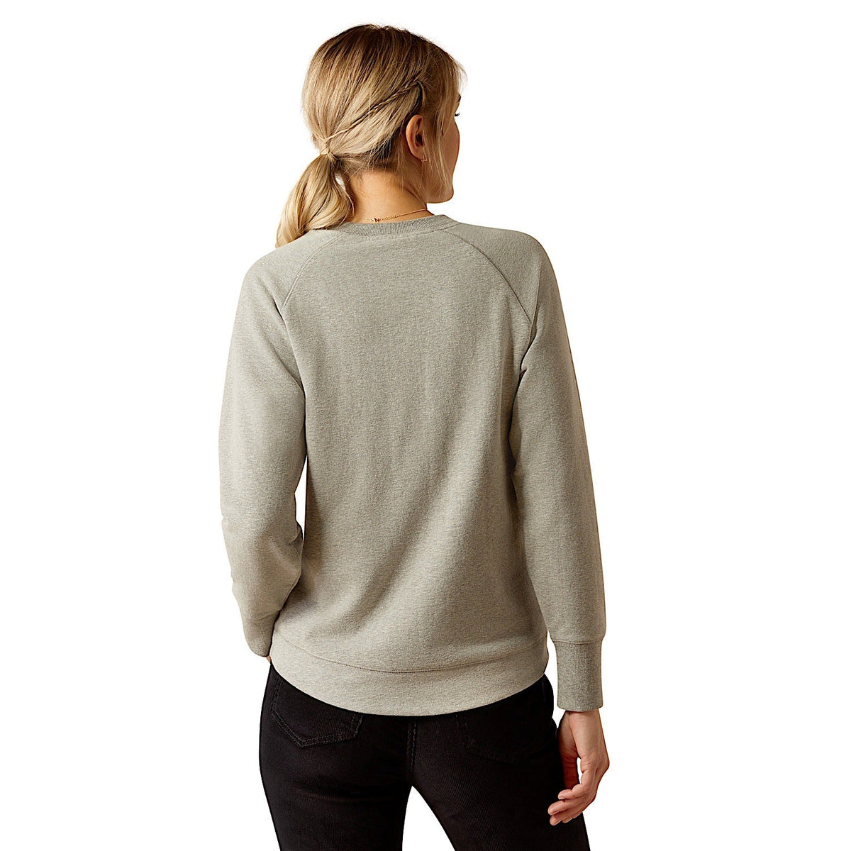 Ariat Women’s Benicia Sweatshirt - Heather Grey - Ariat Womens Tops