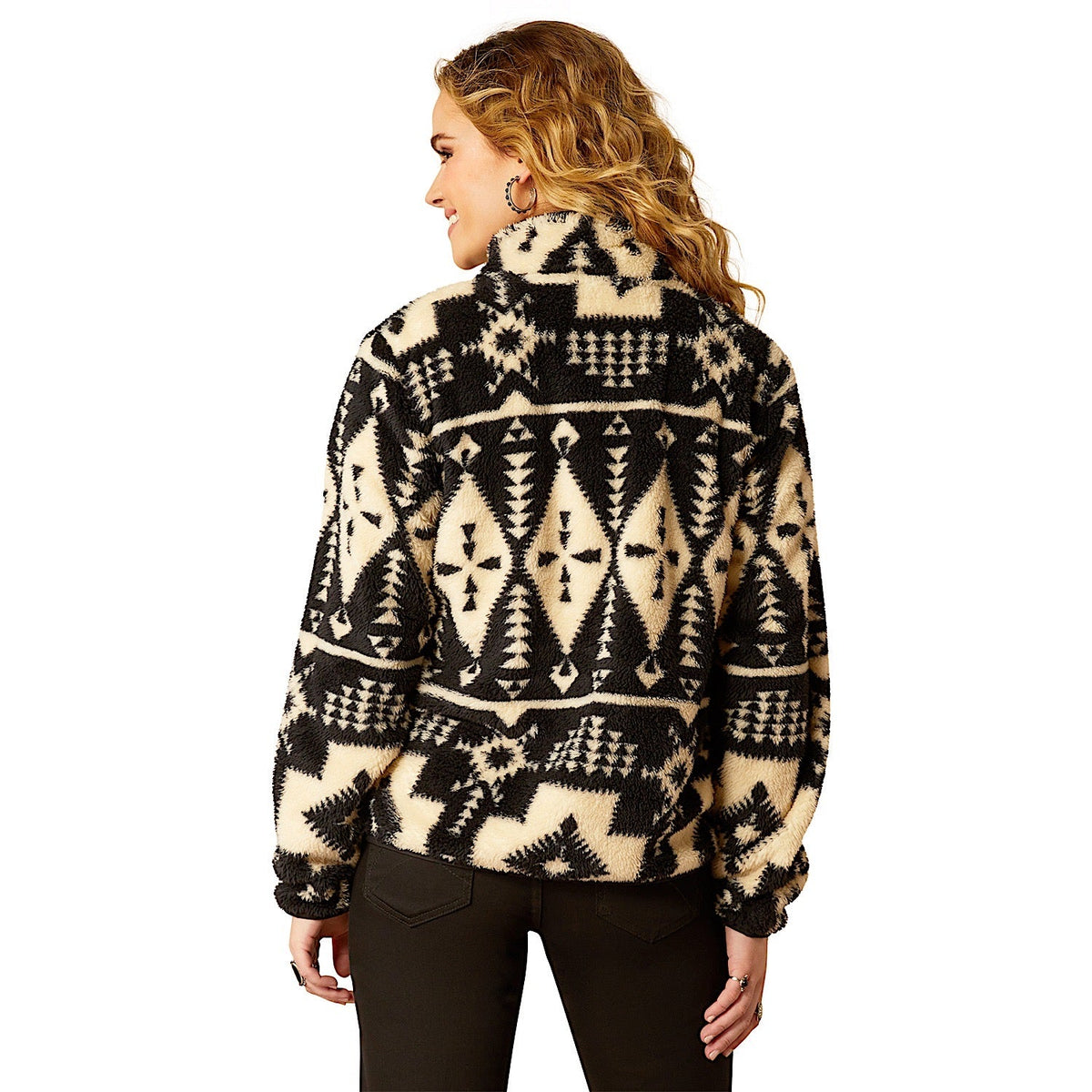 Ariat Women’s Berber Snap Front Sweatshirt - Winslow Southwest Print - Ariat Womens Hoodies