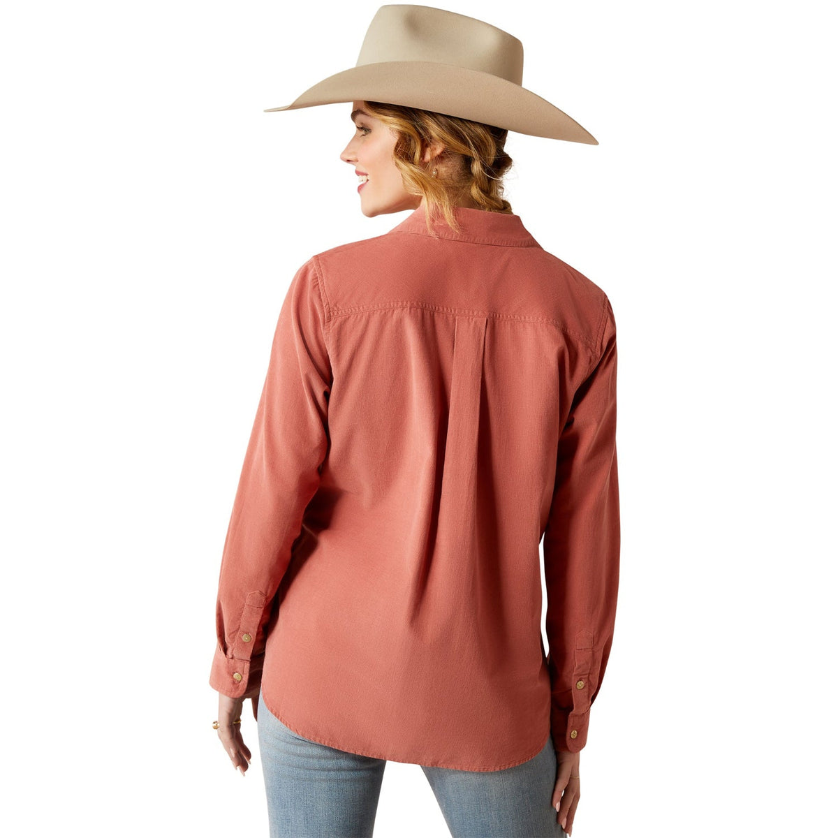 Ariat Women’s Billie Jean Corded Shirt - Light Mahogany