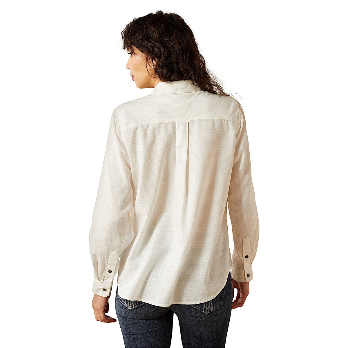 Ariat Womens Billie Jean Shirt - Cloud Dancer Dobby