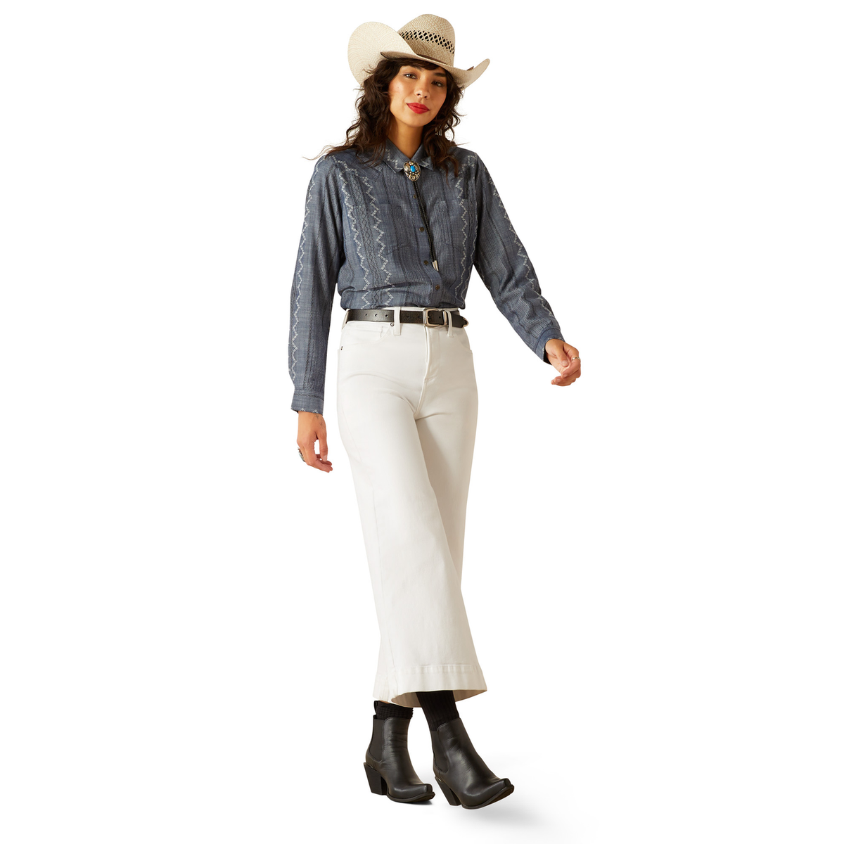 Ariat Women’s Billie Jean Shirt - Medium Blue Chambray