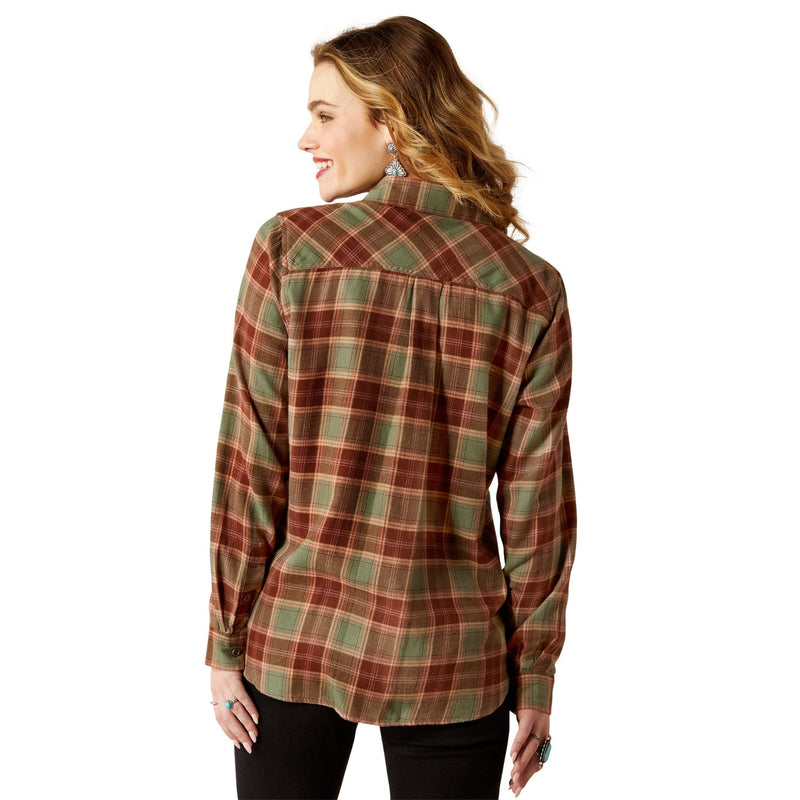 Ariat Women’s Billie Jean Shirt - Oakwood Plaid