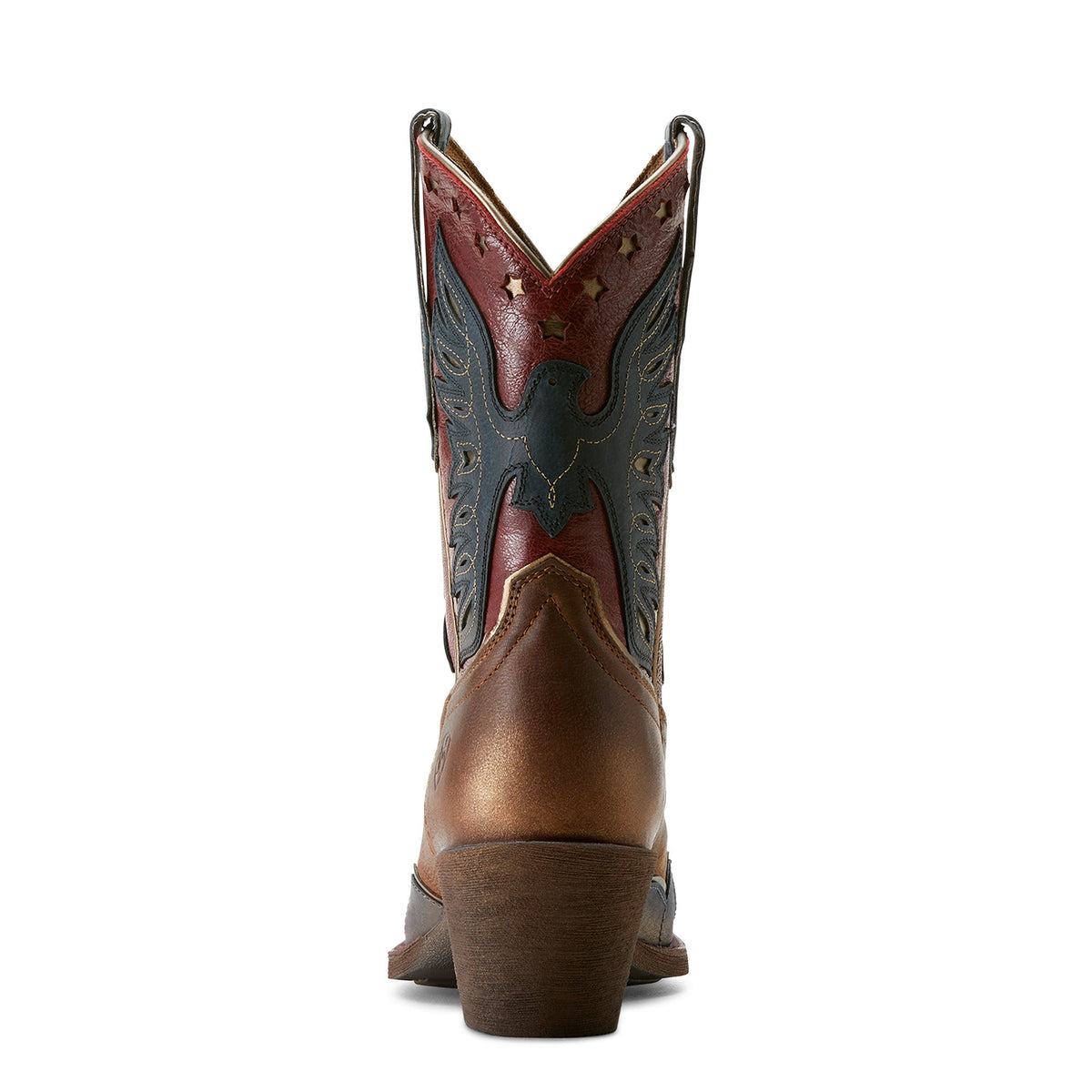 Ariat Womens Bravery Boot - Dusted Fresh Denim/Sassy Brown/Eagle Pride