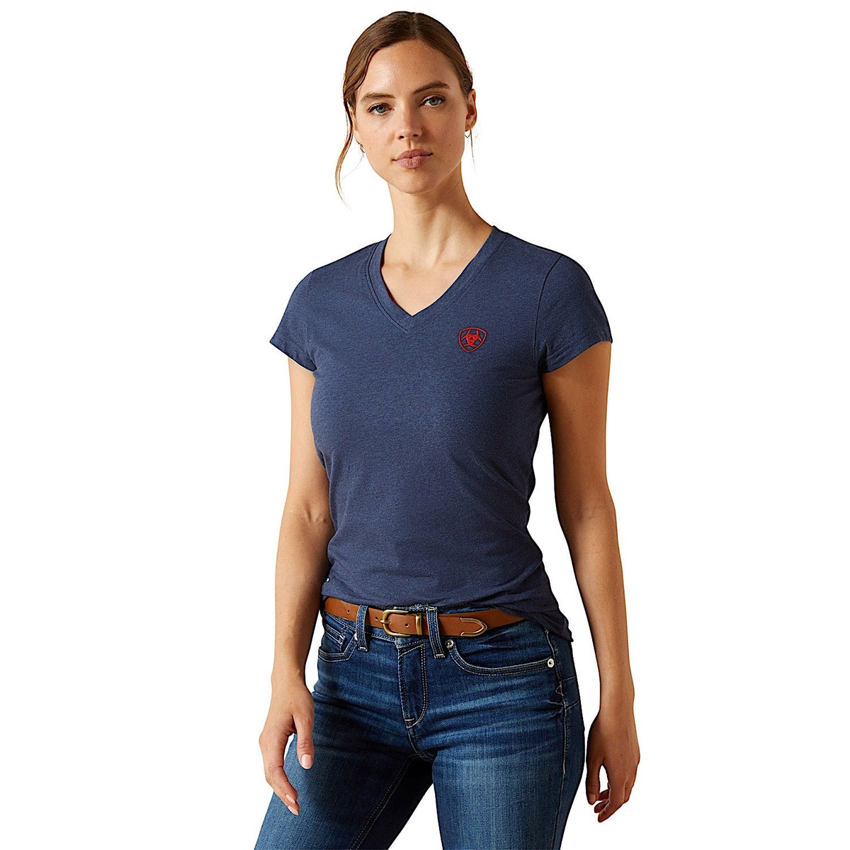 Ariat Womens BV Logo T-Shirt - Navy Heather