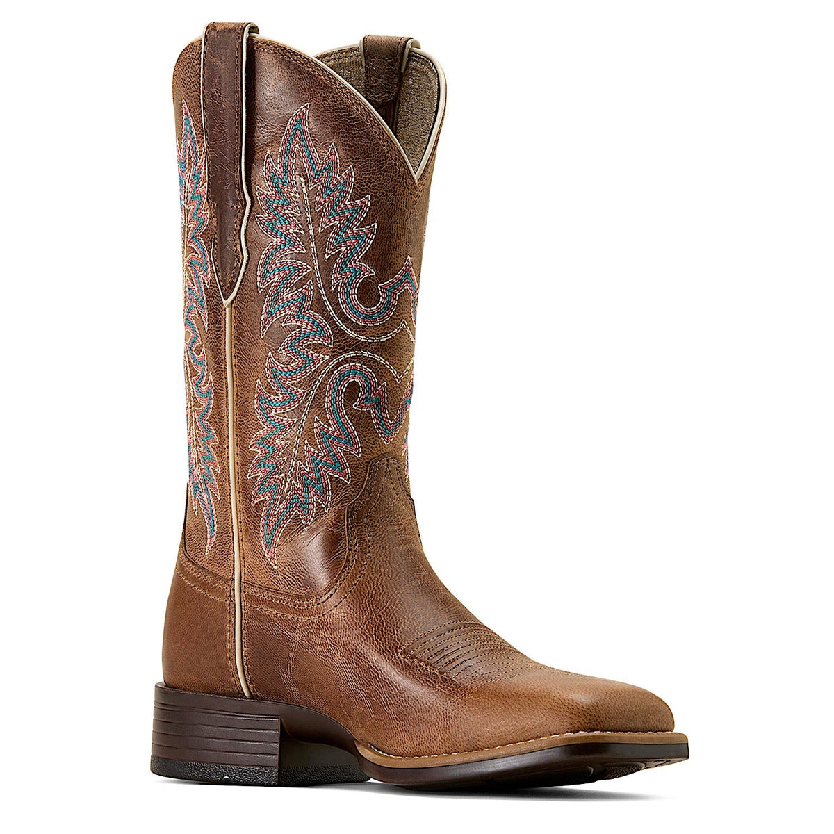 Ariat Women’s Canyon Point Wide Square Toe Western Boot - Mesa Brown