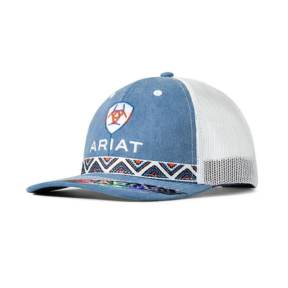 Ariat Womens Cap Red White Blue Diamond - Denim