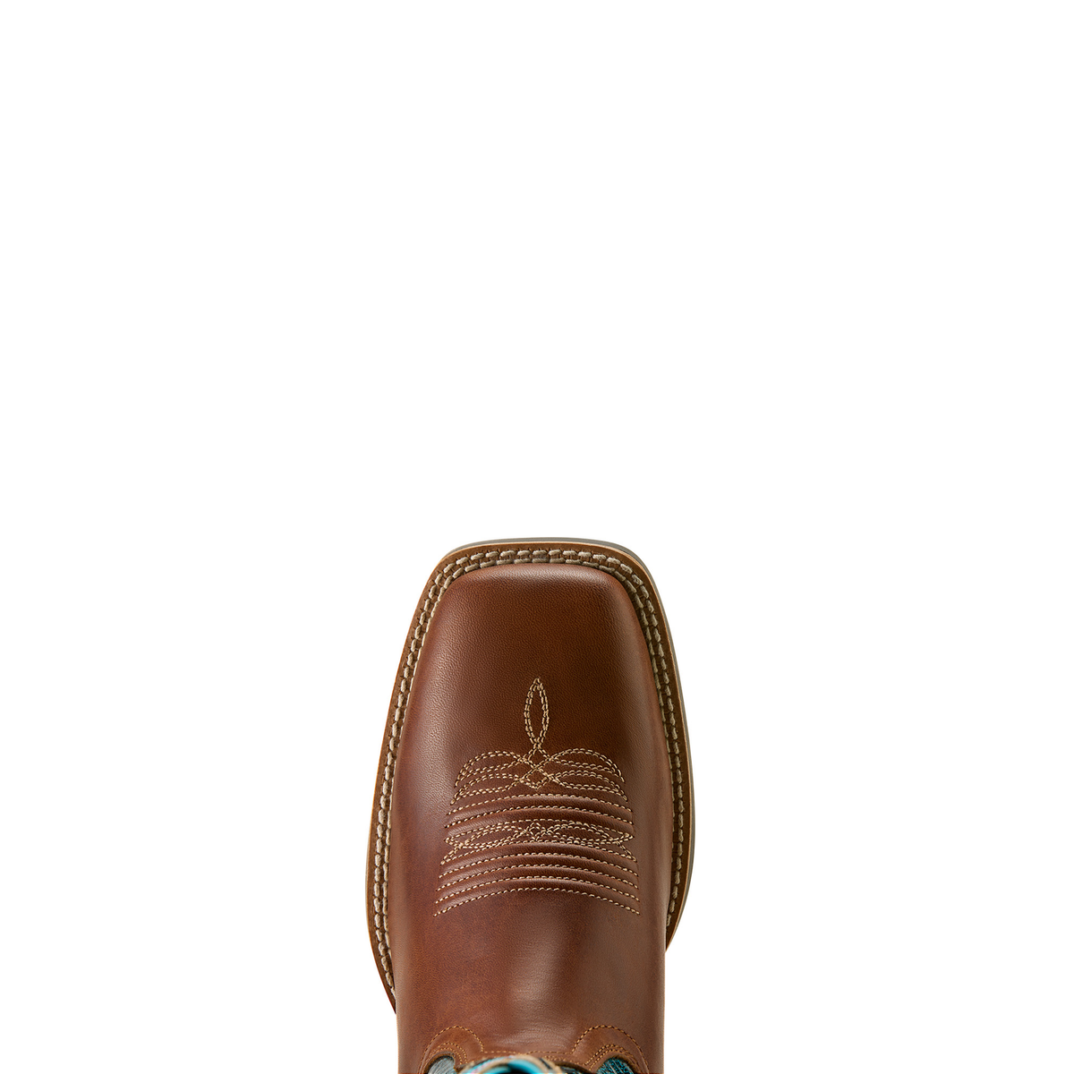 Ariat Womens Captivate Wide Square Toe Western Boot - Vintage Caramel/Striking Aruba