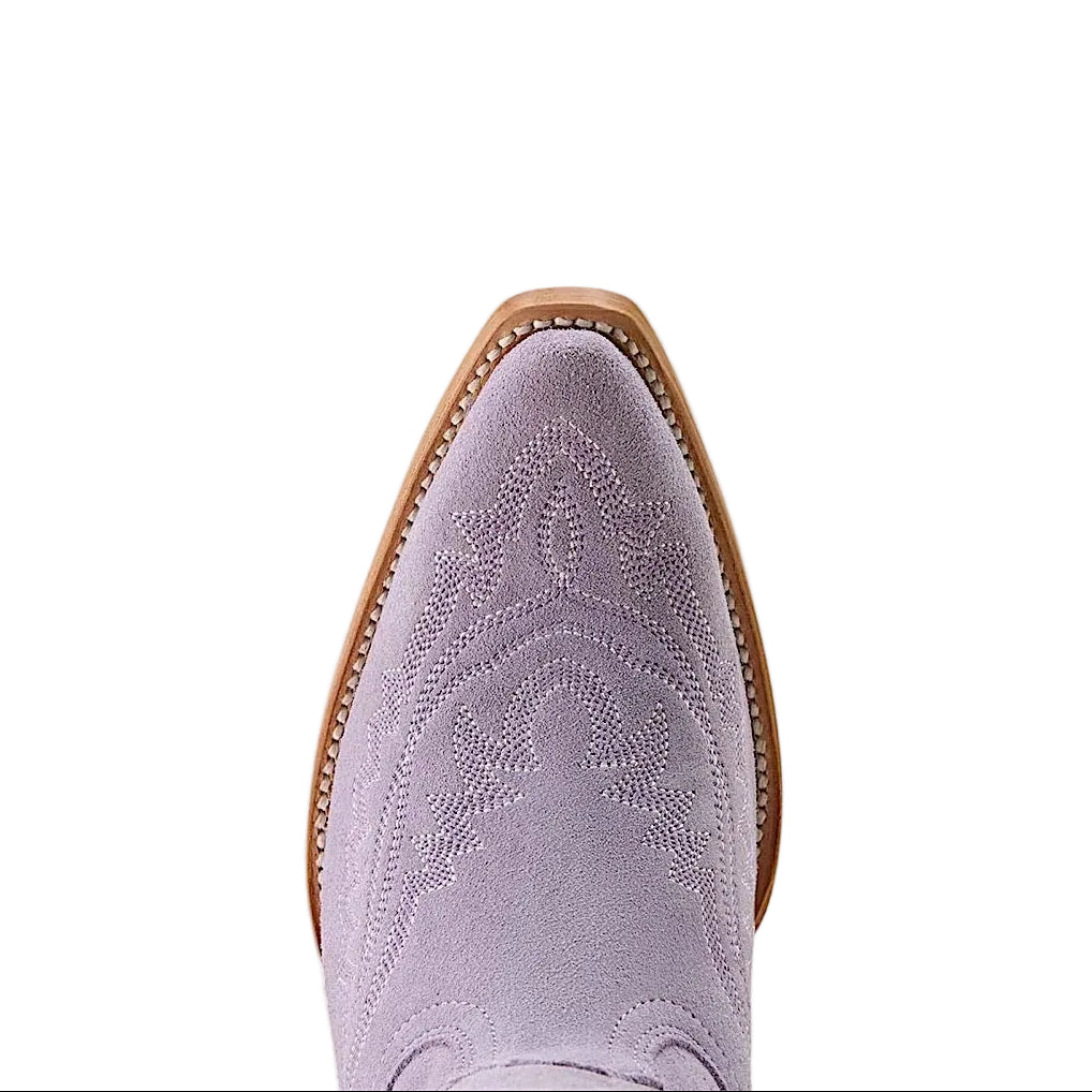 Ariat Womens Casanova Western Boot - Misty Lavender Suede