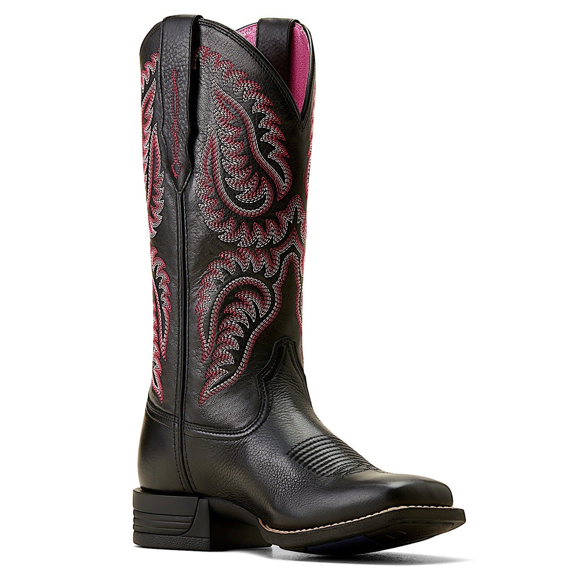 Ariat Women’s Cattle Caite Steretchfit Boot Black Deertan / Madison Avenue